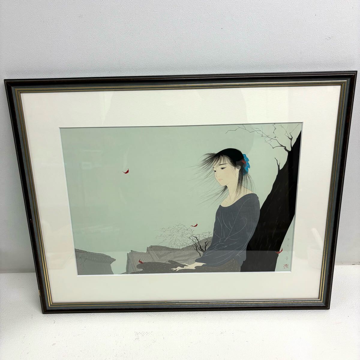 0331F6 真作保証☆中島潔 木版画 風ことば 京都版画院 直筆 0331F6 真作保証☆中島潔 木版画 風ことば 京都版画院 直筆