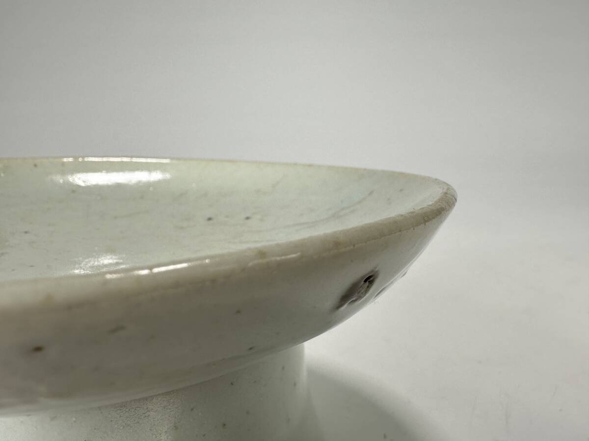 UM20-3 韓国美術 李朝白磁祭器 朝鮮 韓国 白磁 白瓷 台皿 美術品 UM20-3 韓国美術 李朝白磁祭器 朝鮮 韓国 白磁 白瓷 台皿 美術品