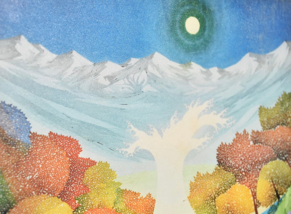 10-7237)藤城清治『四季の歌』137/950 版画 シルクスクリーン 10-7237)藤城清治『四季の歌』137/950 版画 シルクスクリーン