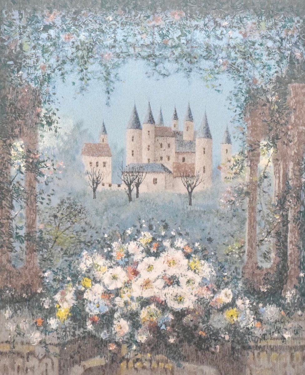 西村龍介 水彩画 城 （西村龍介「爽日」 - 中宮画廊）