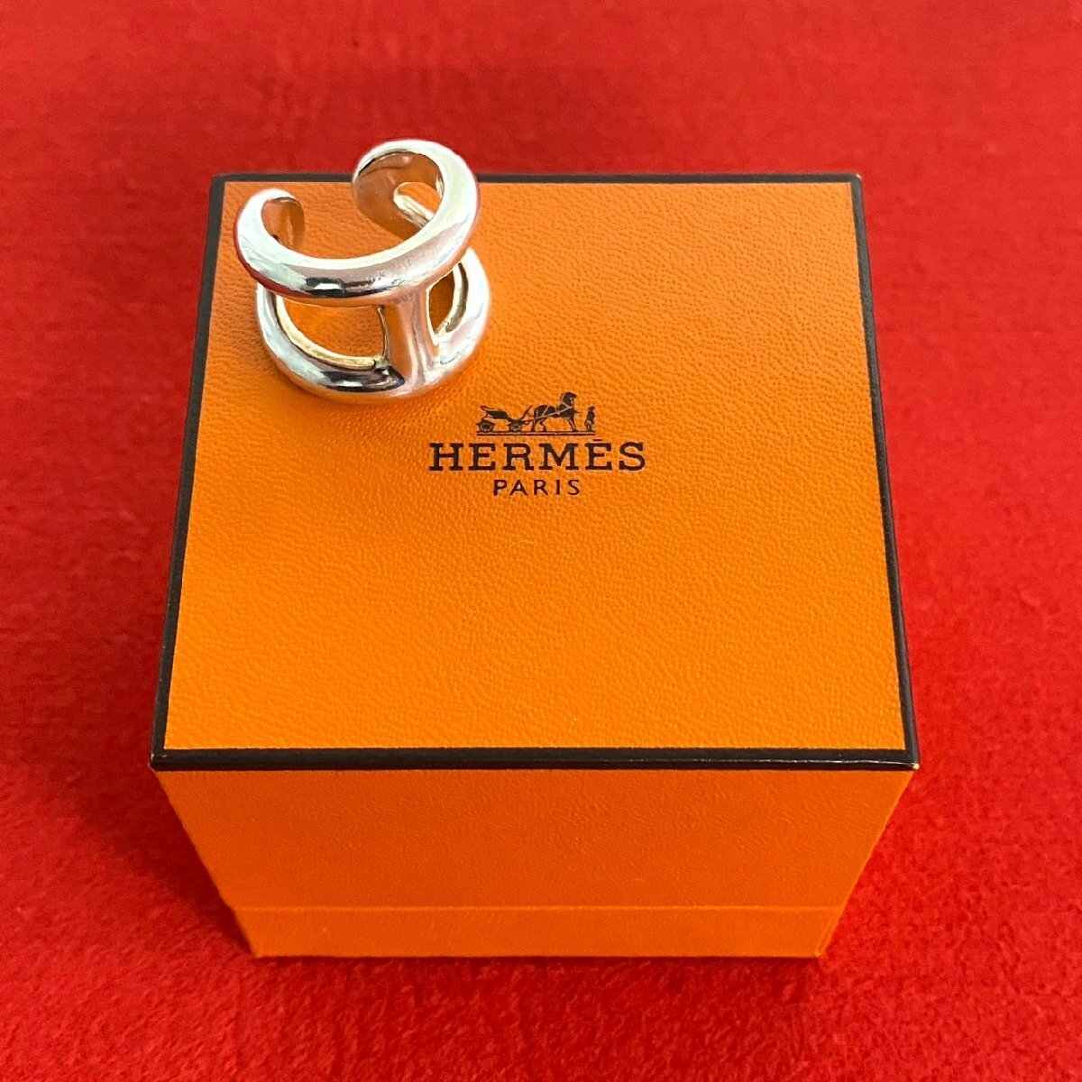 極 美品 箱付き 希少品 HERMES エルメス オスモズ GM シルバー 極 美品 箱付き 希少品 HERMES エルメス オスモズ GM シルバー