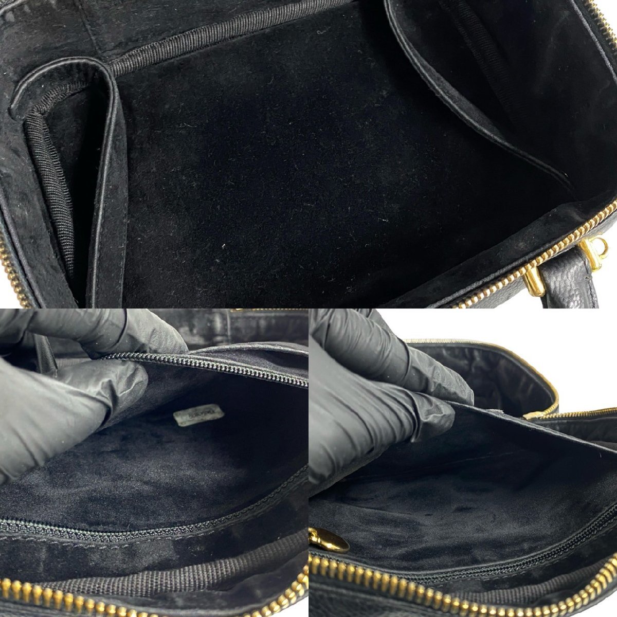 極 美品 カード シール有 4番臺(tái) CHANEL シャネル ココマーク キャビアスキン 本革 2way ハンドバッグ ショルダーバッグ ブラック 33632