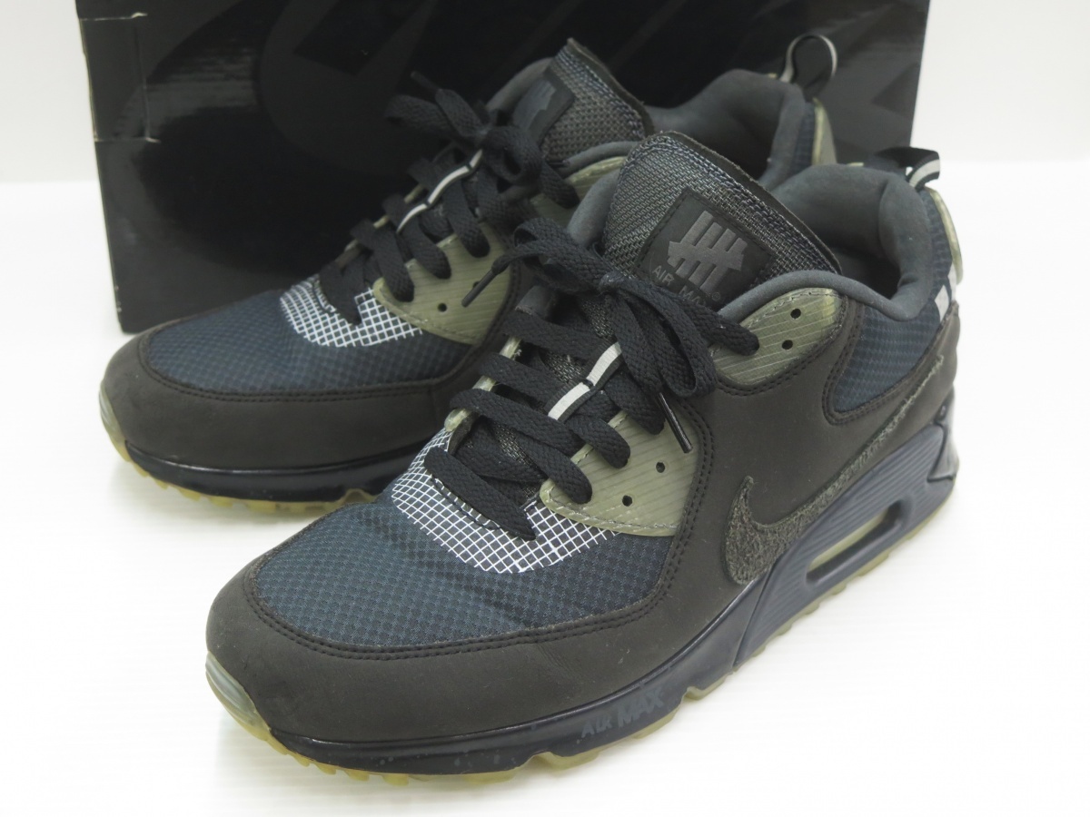 UNDEFEATED × AIR MAX 90 "ANTHRACITE" CQ2289-002 (ブラック/ブラック/アンスラサイト/ラッシュピンク)