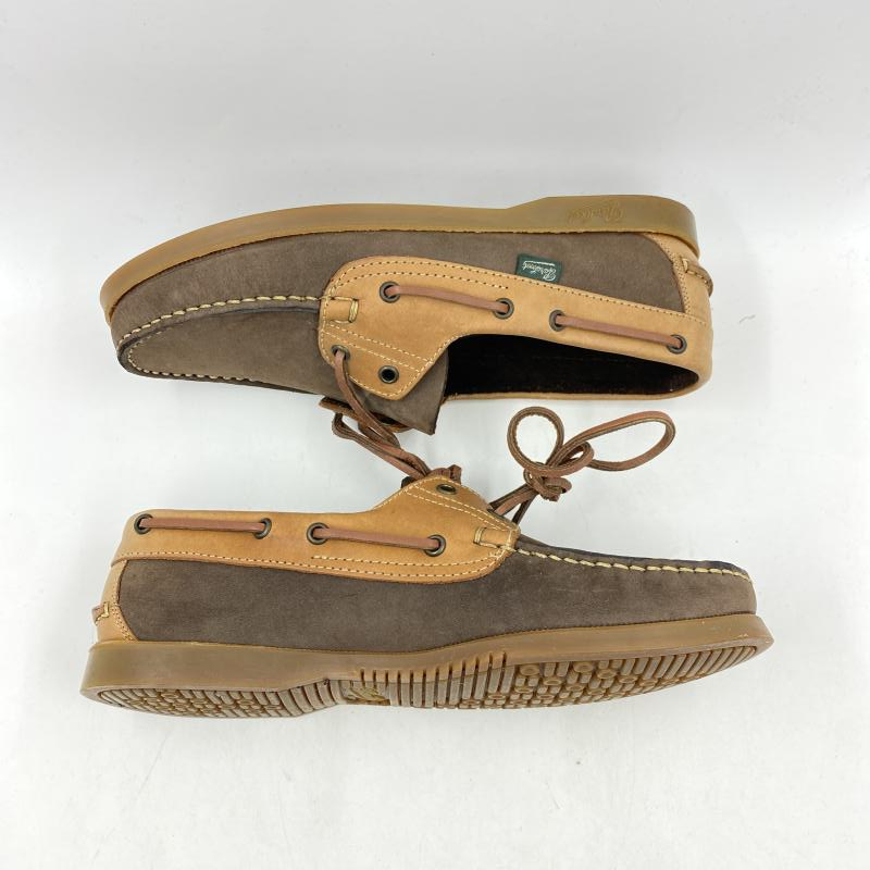 【中古】paraboot marine boat shoes brown 7 1/2 ※シミ有[240024504617]