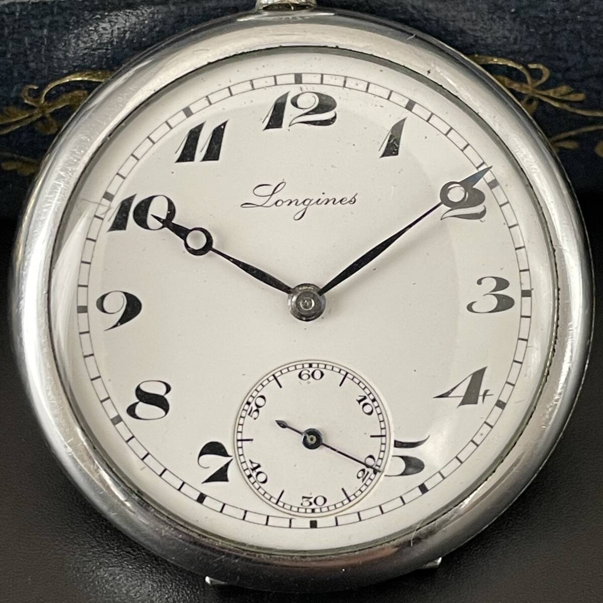 名品】ロンジン/LONGINES/白文字盤/懐中時計/41㎜/ホワイト 名品】ロンジン/LONGINES/白文字盤/懐中時計/41㎜/ホワイト