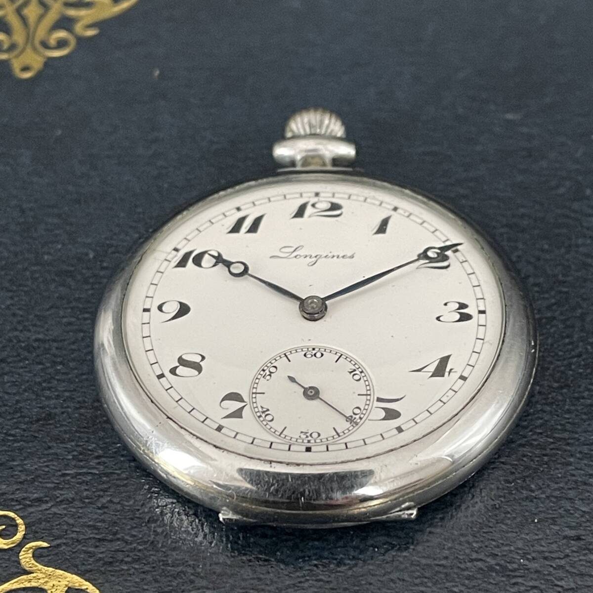 名品】ロンジン/LONGINES/白文字盤/懐中時計/41㎜/ホワイト 名品】ロンジン/LONGINES/白文字盤/懐中時計/41㎜/ホワイト