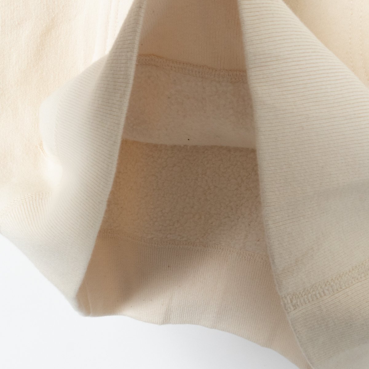 ORCIVAL オーシバル/オーチバル 里起毛スウェット半袖パーカー フーディー 綿100％ フレンチカジュアル ワンポイント オフ白 14 日本制