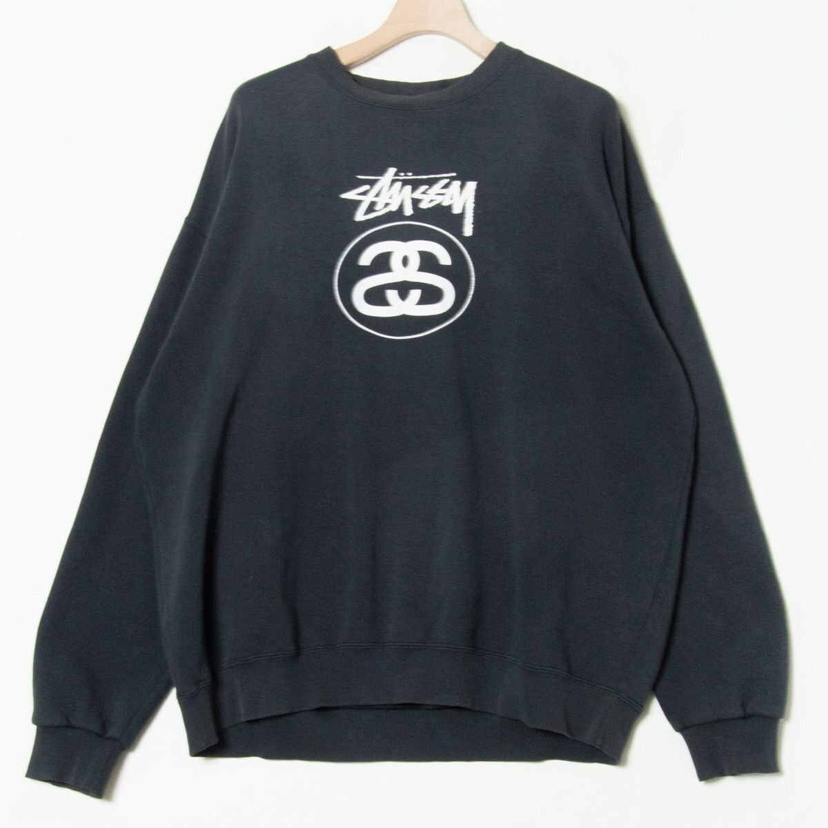 1円スタート】STUSSY ステューシー ロゴプリント トレーナー 1円スタート】STUSSY ステューシー ロゴプリント トレーナー