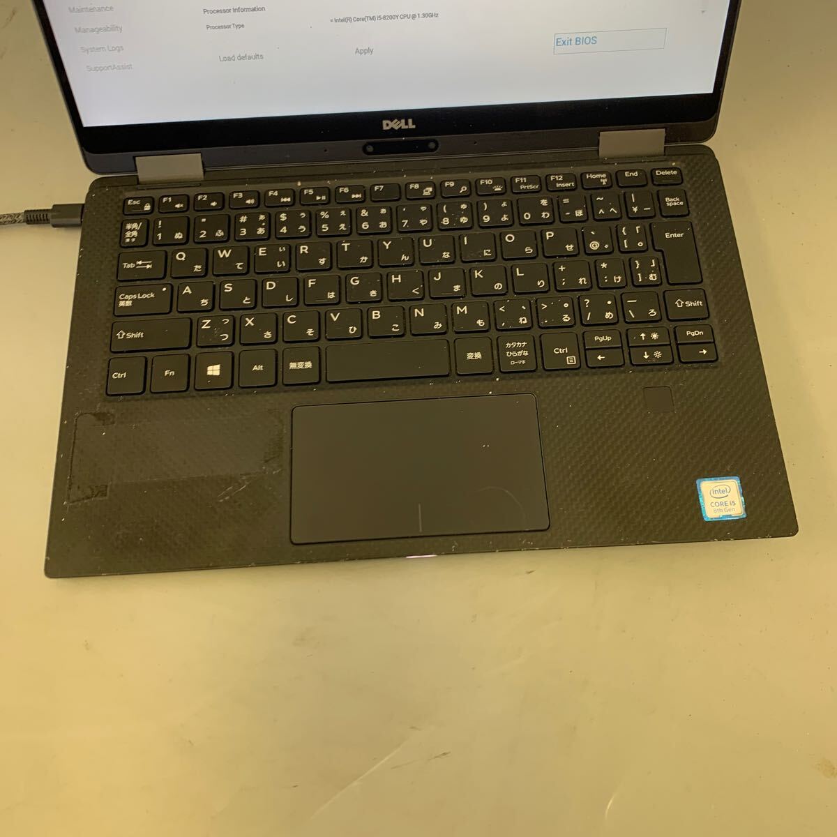 JK6404 DELL XPS 13 9365/Core i5-8200Y 1.30GHz /メモリー：8/SSD:無(wú)し/BIOS確認(rèn)だけ/ネジ欠