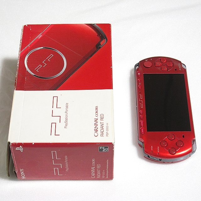 動作確認 本体美品】 PSP-3000 RR ラディアントレッド
