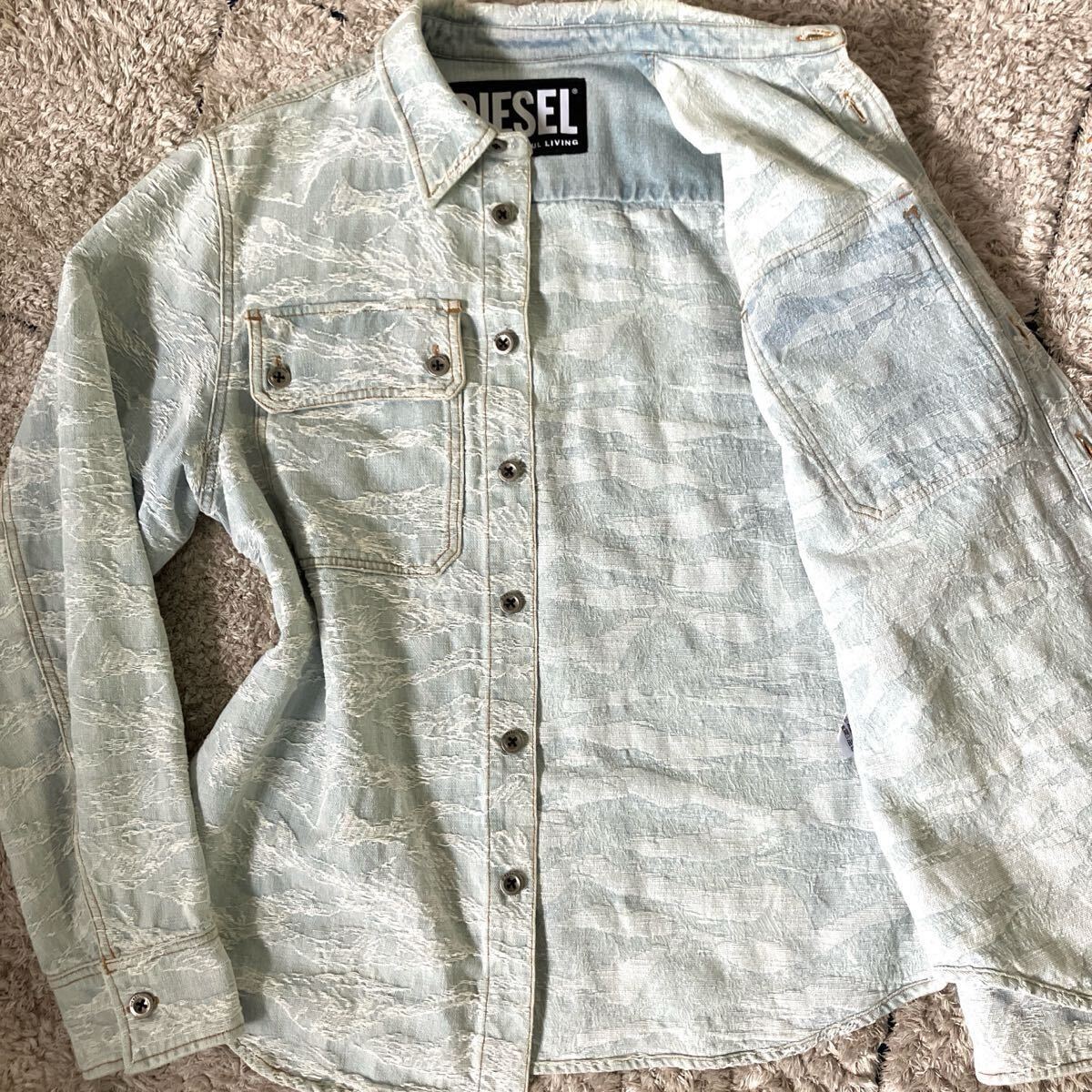 希少◇XLサイズ相当!DIESEL ディーゼル デニムジャケット 刺繍 希少◇XLサイズ相当!DIESEL ディーゼル デニムジャケット 刺繍