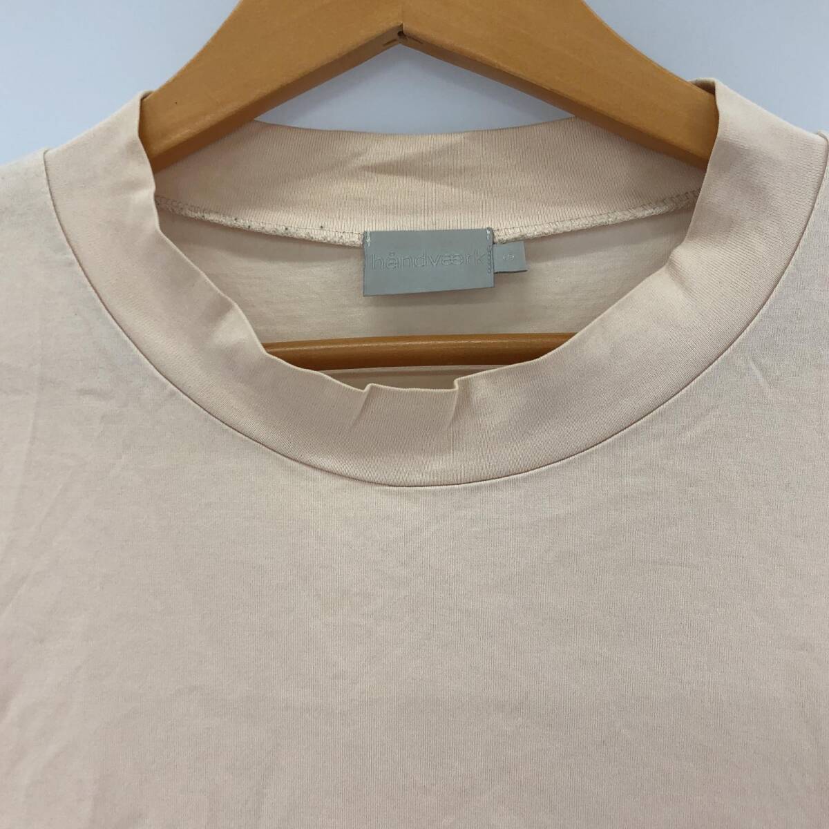 handvaerk ハンドバーク カットソー sizeS/ライトベージュ ゆうパケットOK