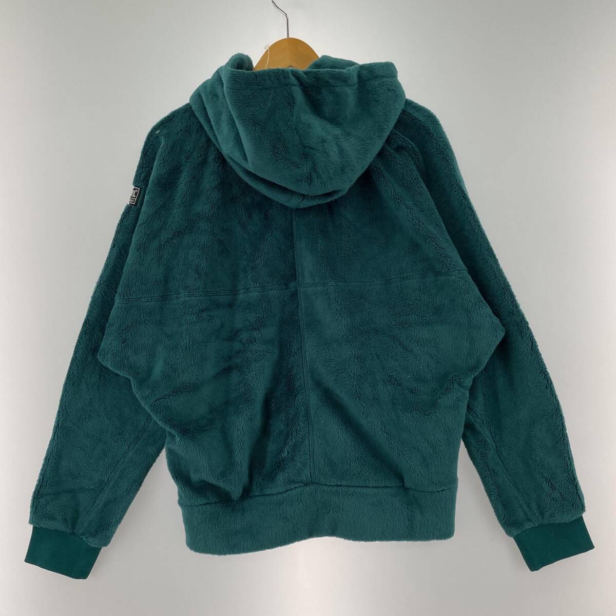 X-girl エックスガール タグ付き フリース ジップアップ パーカー size2/グリーン