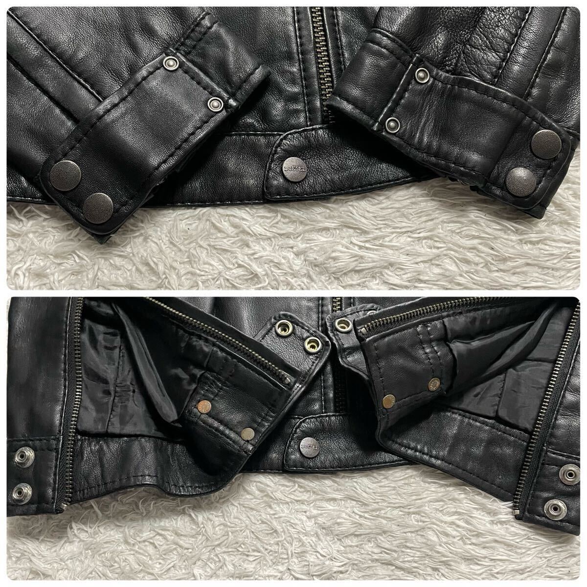 美品 人気 Lサイズ!! DIESEL ディーゼル 最高級 ラムレザー 美品 人気 Lサイズ!! DIESEL ディーゼル 最高級 ラムレザー