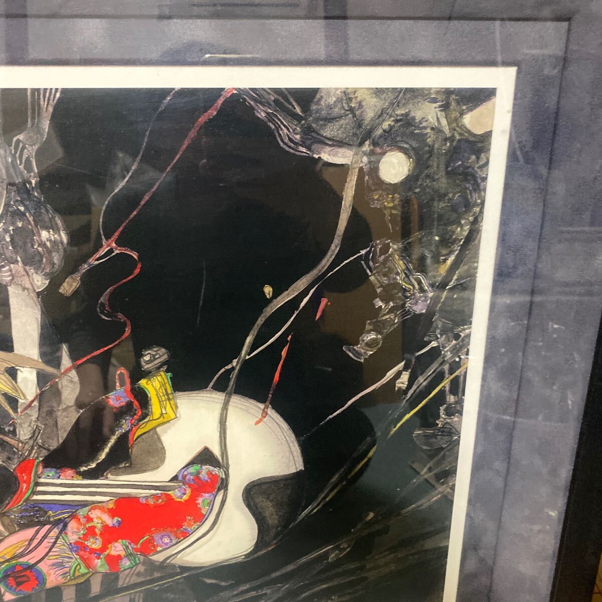 天野喜孝 複製原画 鉄騎(ハーレー) FF7 保証書/輸送箱付属 天野喜孝 複製原画 鉄騎(ハーレー) FF7 保証書/輸送箱付属