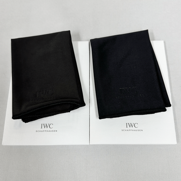 IWC　純正付属品　マイクロファイバー・クリーニングクロス（洗濯可）　2枚セット　黒