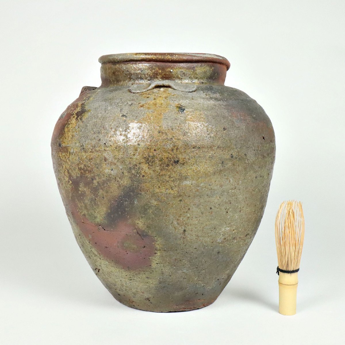 蒐集家委託品 伝来品 桃山時代 古備前 葉茶壷 四耳壷 箱 備前焼 蒐集家委託品 伝来品 桃山時代 古備前 葉茶壷 四耳壷 箱 備前焼
