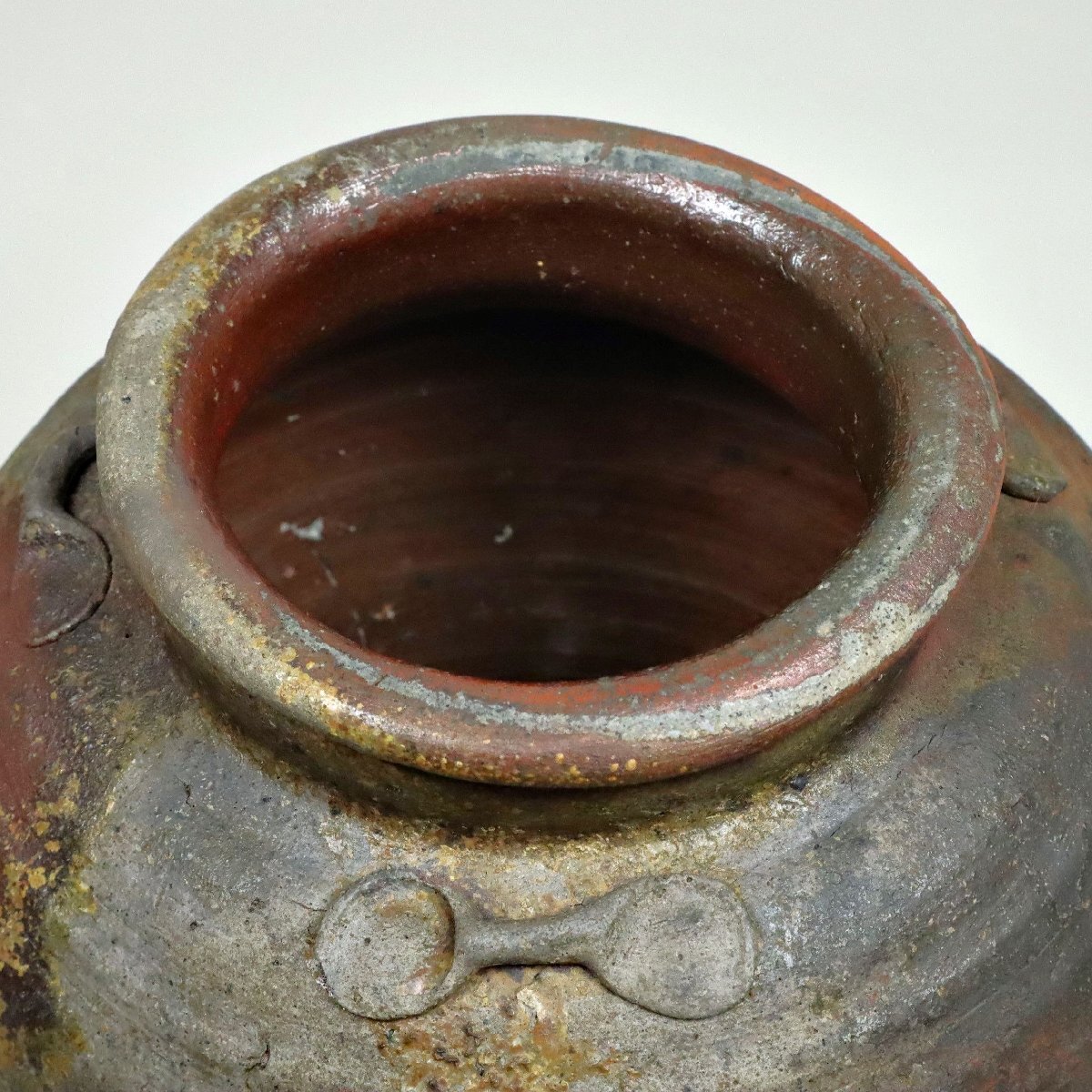 蒐集家委託品 伝来品 桃山時代 古備前 葉茶壷 四耳壷 箱 備前焼 蒐集家委託品 伝来品 桃山時代 古備前 葉茶壷 四耳壷 箱 備前焼