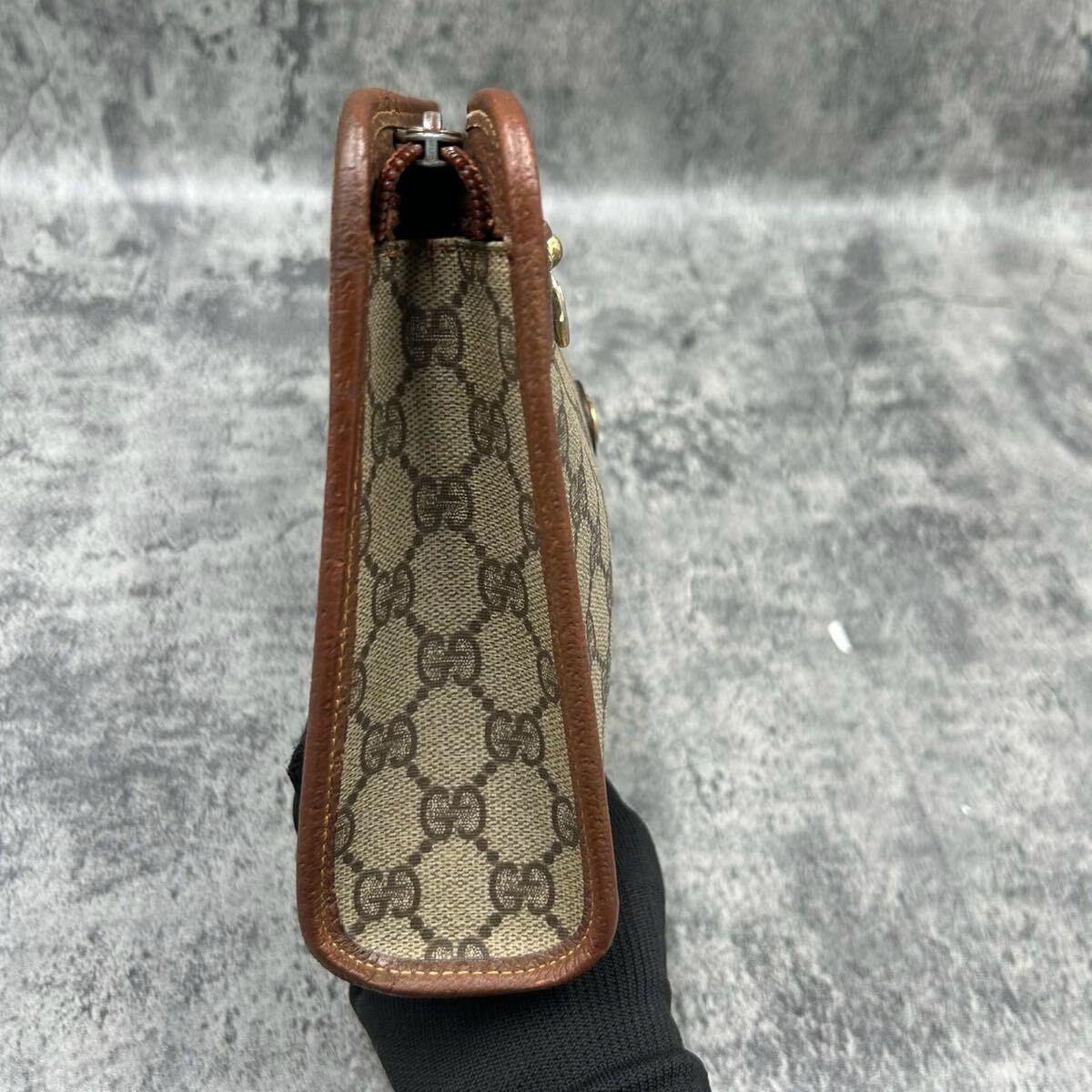 極美品/王道モデル】GUCCI グッチ クラッチバッグ GG柄 レザー 極美品/王道モデル】GUCCI グッチ クラッチバッグ GG柄 レザー