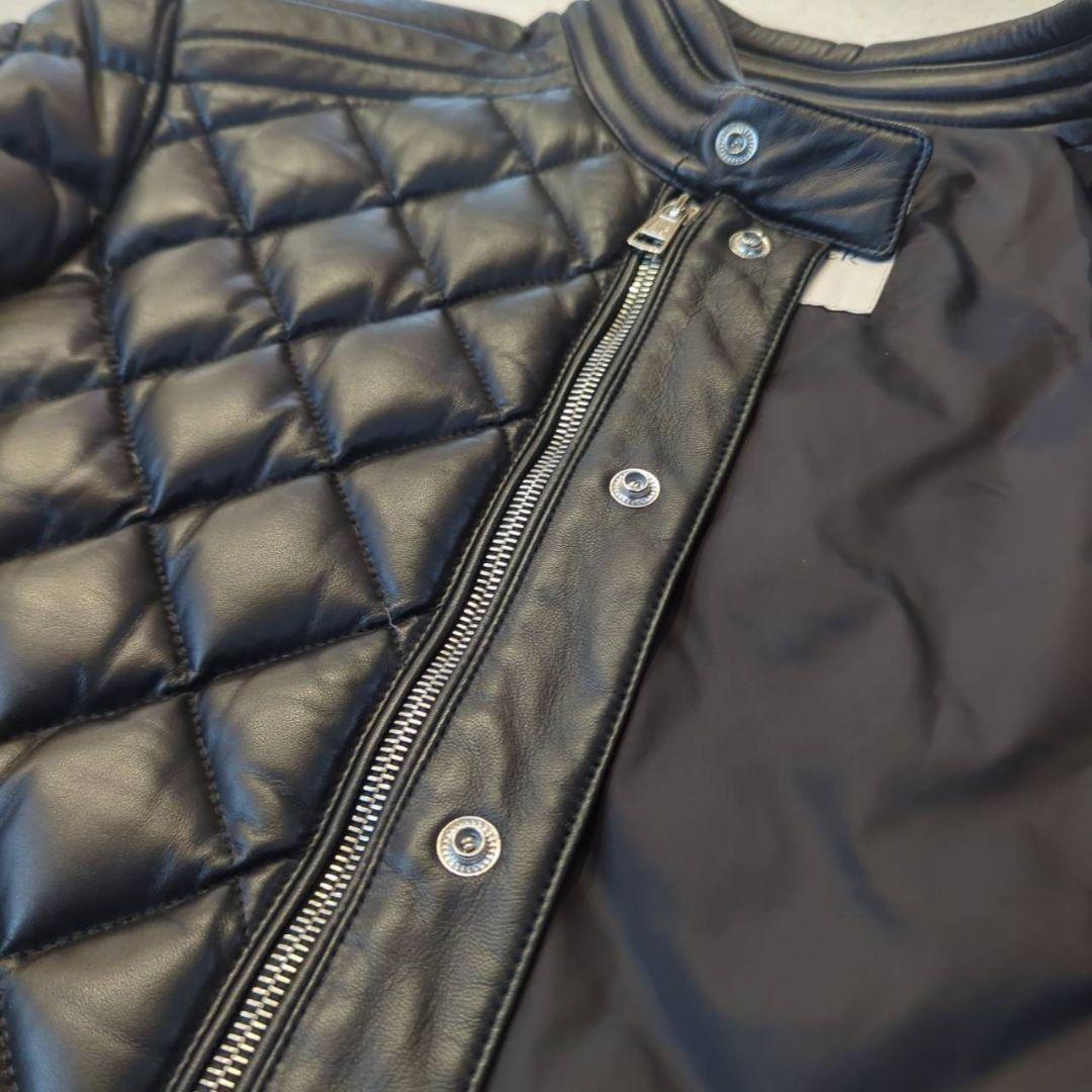 1円~ 極希少 MONCLER モンクレール レザー ダウンジャケット 1円~ 極希少 MONCLER モンクレール レザー ダウンジャケット