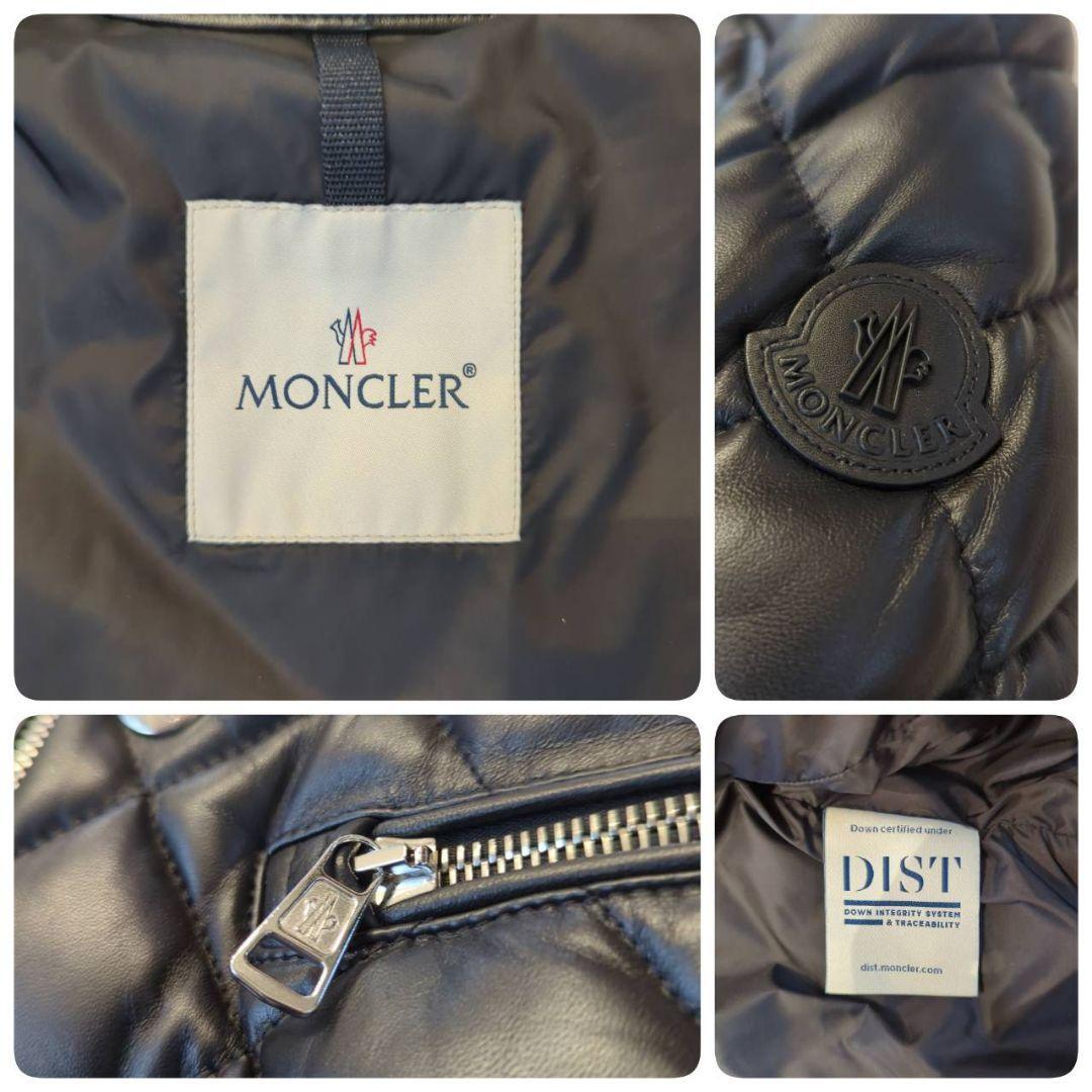 1円~ 極希少 MONCLER モンクレール レザー ダウンジャケット 1円~ 極希少 MONCLER モンクレール レザー ダウンジャケット