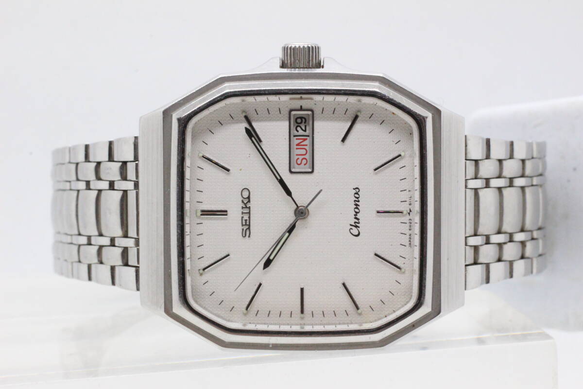 SEIKO】Chronos 5H23-5100 QUARTZ10BAR NICKEL ALLOY ST.STEEL SEIKO】Chronos 5H23-5100 QUARTZ10BAR NICKEL ALLOY ST.STEEL