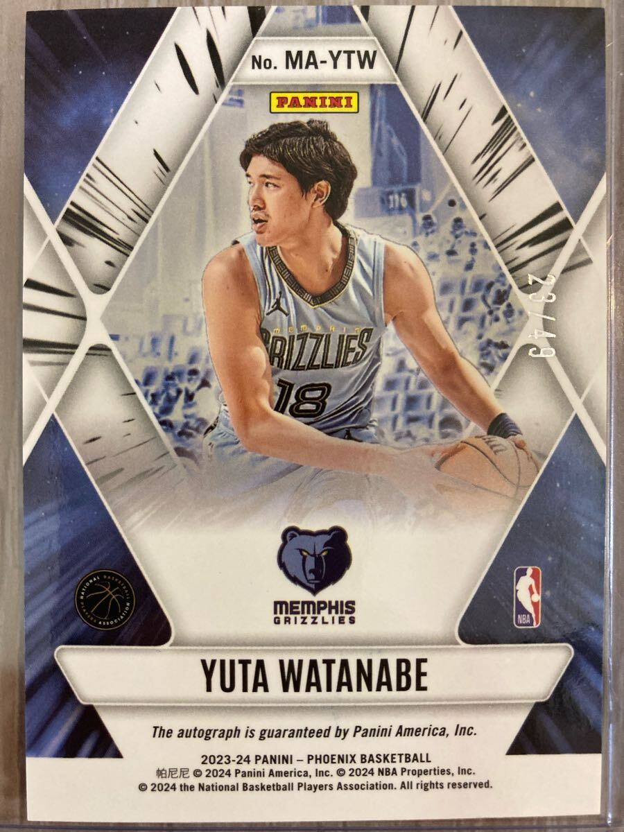 49枚限定】NBA 2023-24 PANINI PHOENIX MYTHICAL Auto YUTA 49枚限定】NBA 2023-24 PANINI PHOENIX MYTHICAL Auto YUTA