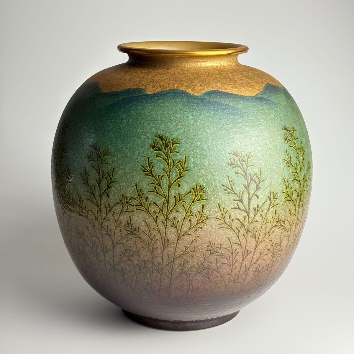 ロイヤルクタニ 九谷焼 壺 壷 花瓶 骨董品 オブジェ アート 古美術品