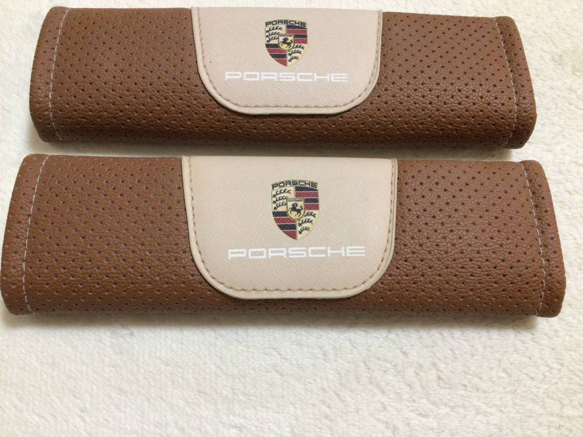 Porsche Porsche чай цвет кожа ремень безопасности накладка 