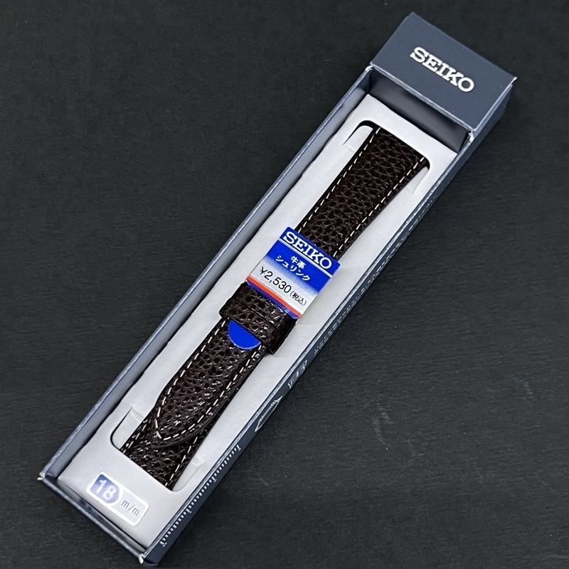 !_ бесплатная доставка spring палка есть * специальная цена новый товар *SEIKO часы ремень 18mm телячья кожа частота водоотталкивающий подпалина чай темно-коричневый * высокое качество Seiko стандартный товар обычная цена включая налог 2,530 иен 