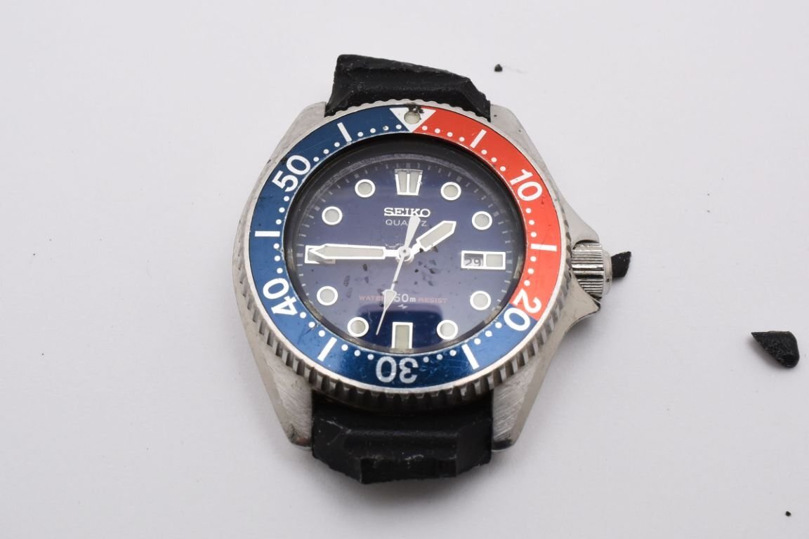 〈時計〉SEIKO セイコー　ダイバー　2625-001B レディース　アナログ　デイト　クオーツ　腕時計【中古/現状品】003814-③