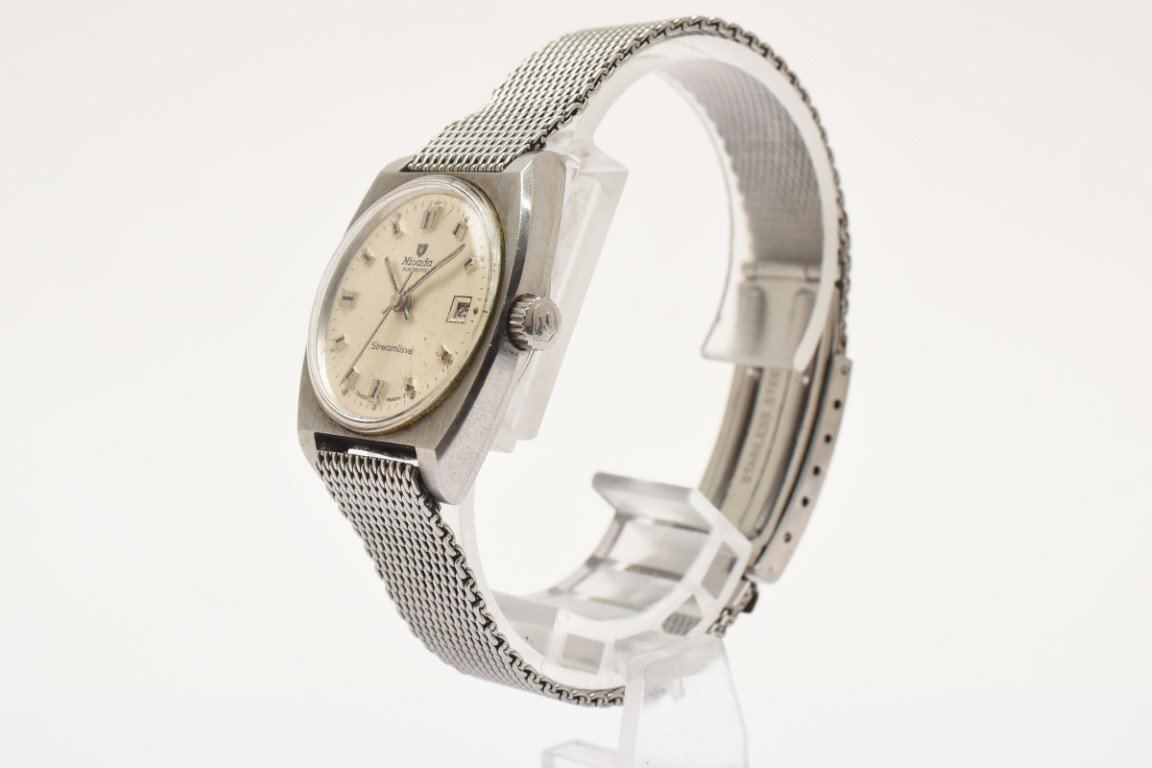ニバダ ストリームライン 自動巻き AUTOMATIC ラウンド シルバー ニバダ ストリームライン 自動巻き AUTOMATIC ラウンド シルバー