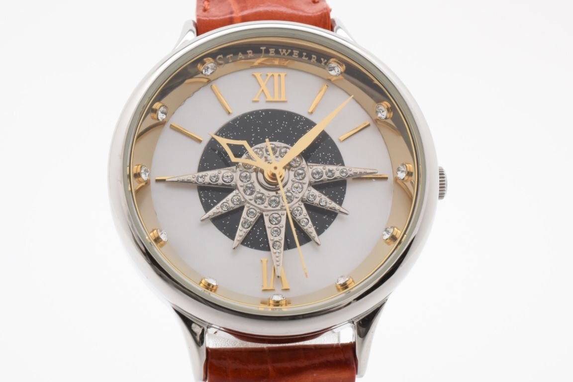スタージュエリー LIGHT ON TIME オレンジ 3針 マザーオブパール スタージュエリー LIGHT ON TIME オレンジ 3針 マザーオブパール