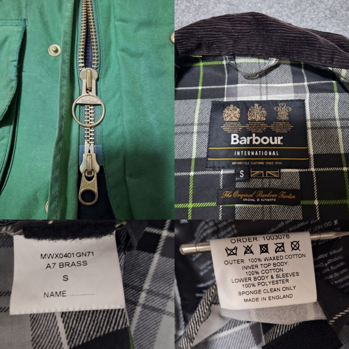 ほぼ新品 英国製 ニューヨーク限定 バブアー barbour ほぼ新品 英国製 ニューヨーク限定 バブアー barbour