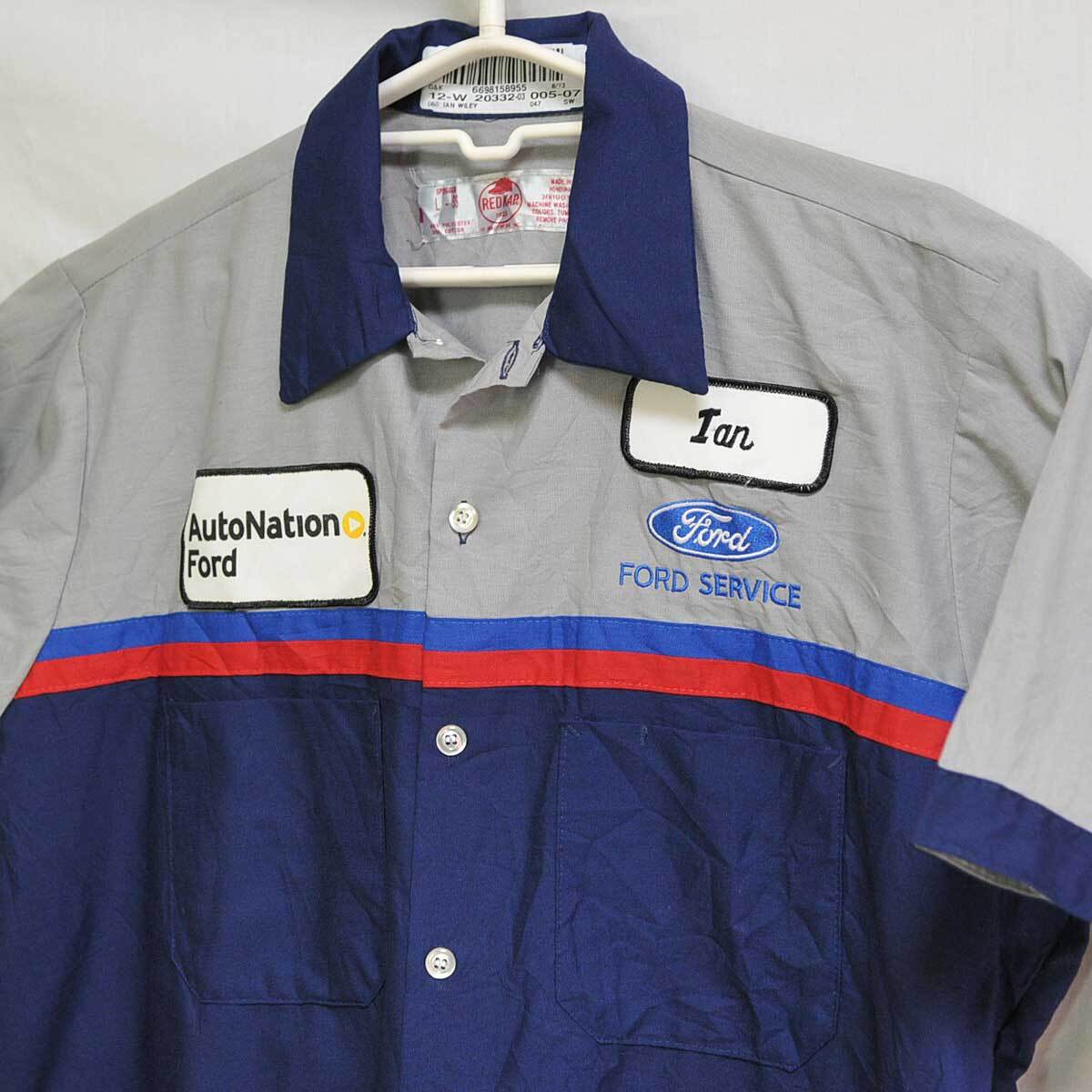 古着●レッドキャップ 半袖ワーカーシャツ フォード L xwp_画像1