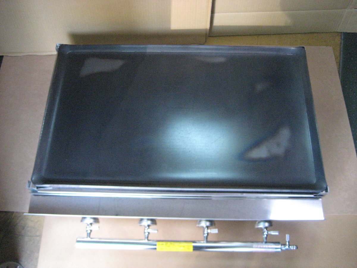 新品 業(yè)務(wù)用 ガス式 鉄板焼器 TS-75 [トユ付] (LPガス用) 橫幅765 x 奧行465 x 高さ180mm 鉄板焼き グリドル 焼きそば お好み焼き 送料込み