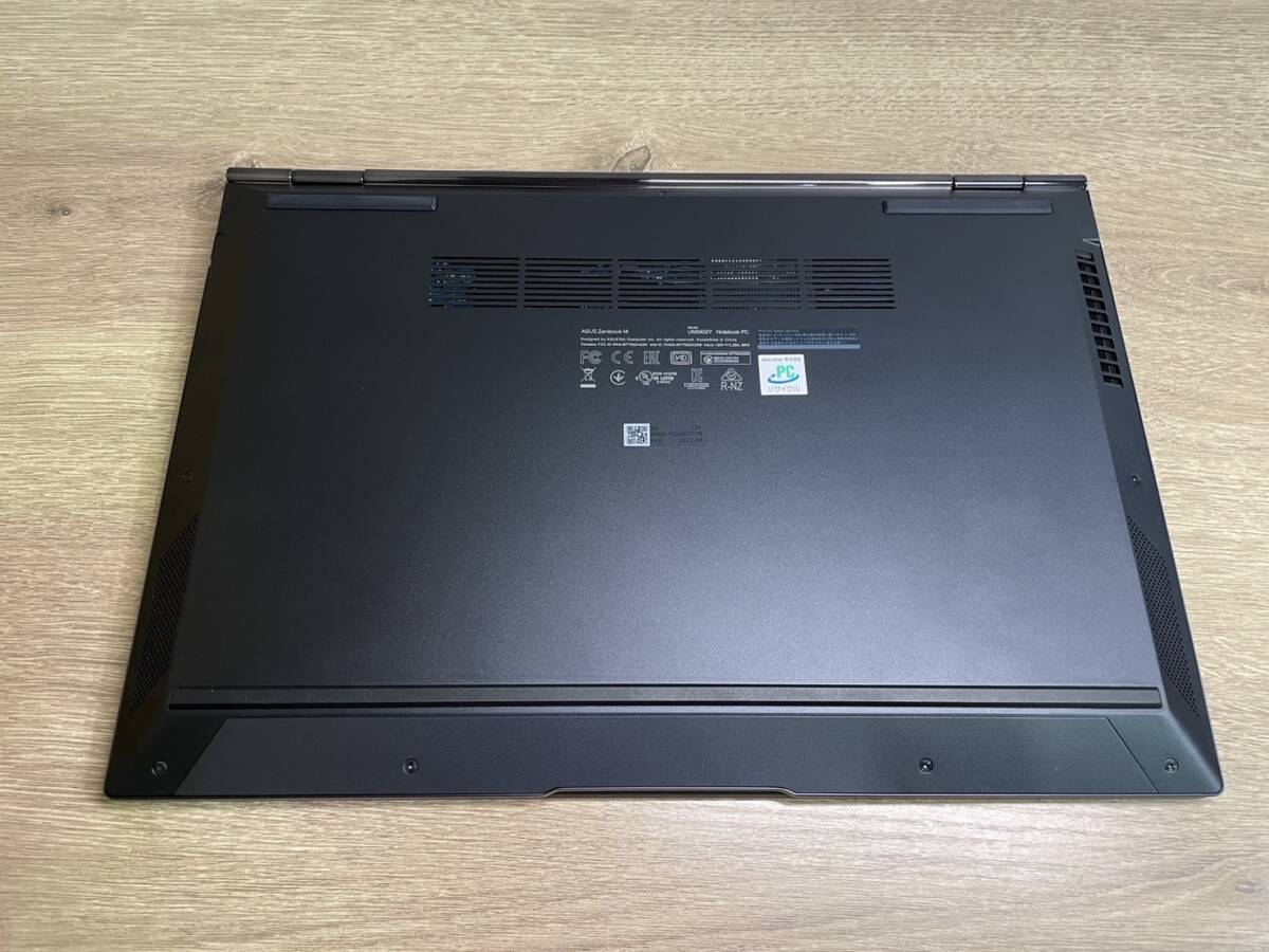 ASUS ノートパソコン Zenbook 14 ジェイドブラック UM3402YA-KP594BKSW 14.0型/Windows11 Home/AMD Ryzen 7/16GB /512GB 美品