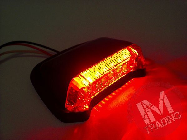 LEDフェンダーマウントテールランプ レッド バイク用 ゆうパケット対応 セロー WR250 TW200 TW225 トリッカー ドラッグスター SR400
