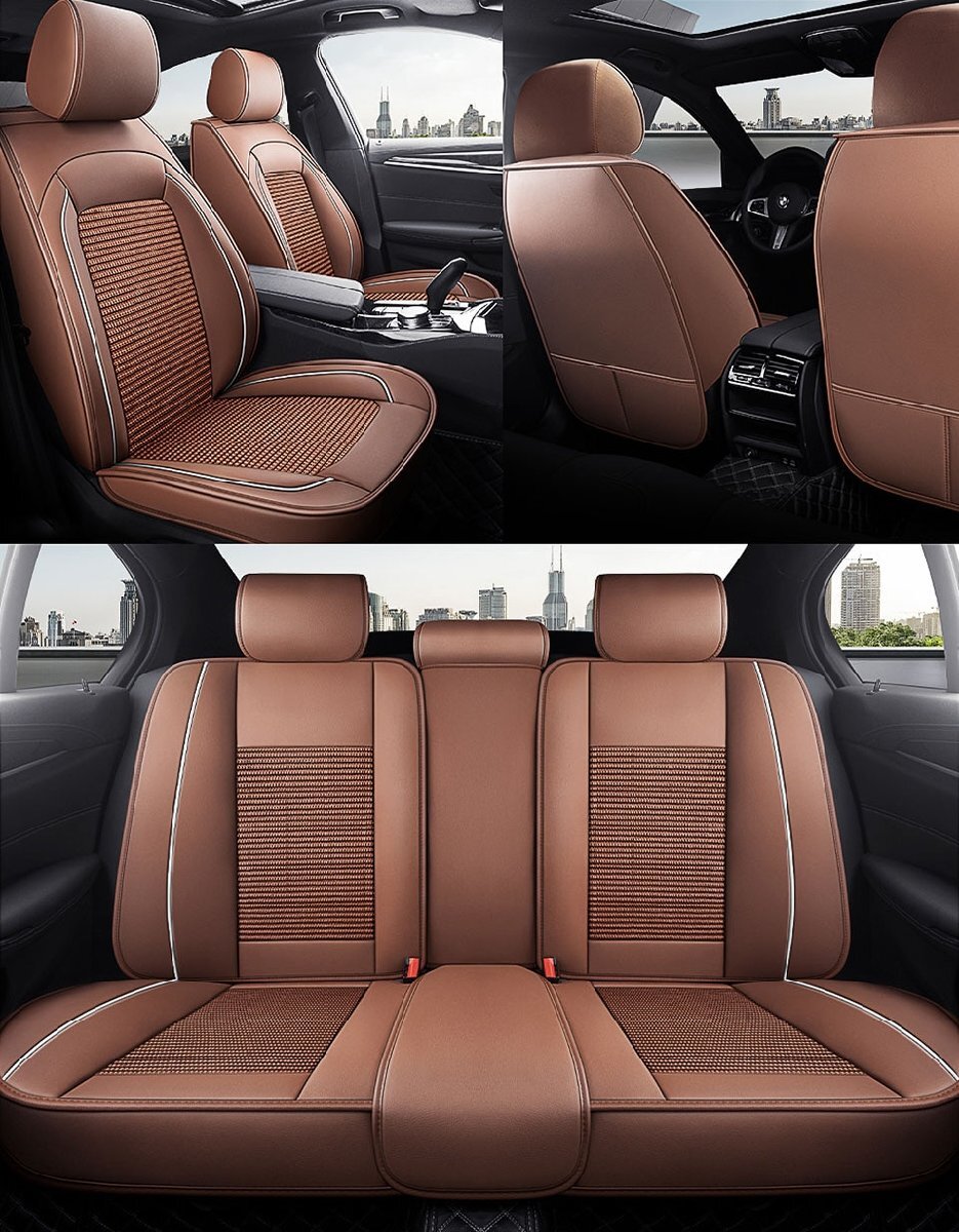メルセデス?ベンツ Cクラス W205 シートカバー 車 レザー 前后席 5席セット 被せるだけ トヨタ 選べる5色 TANE D