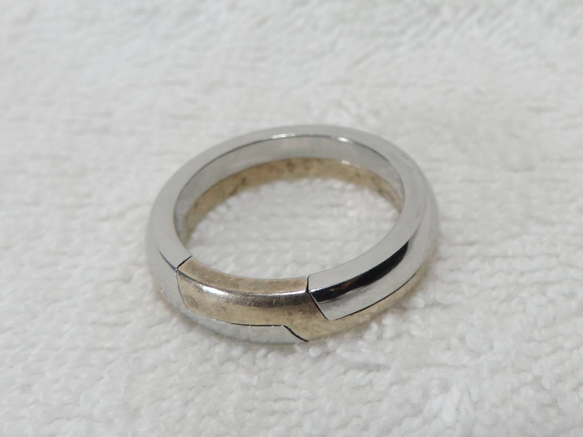 【質問欄より値下げ交渉可】ヴィンテージ リング・レディース指輪・210刻印有り+Fine Steel・未使用・美品・11号・約5.20g