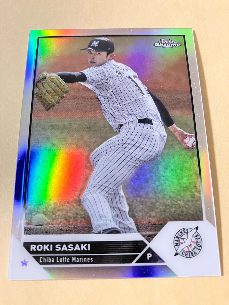 2023 Topps Chrome NPB 佐々木朗希 Refractor ドジャース 2023 Topps Chrome NPB 佐々木朗希 Refractor ドジャース