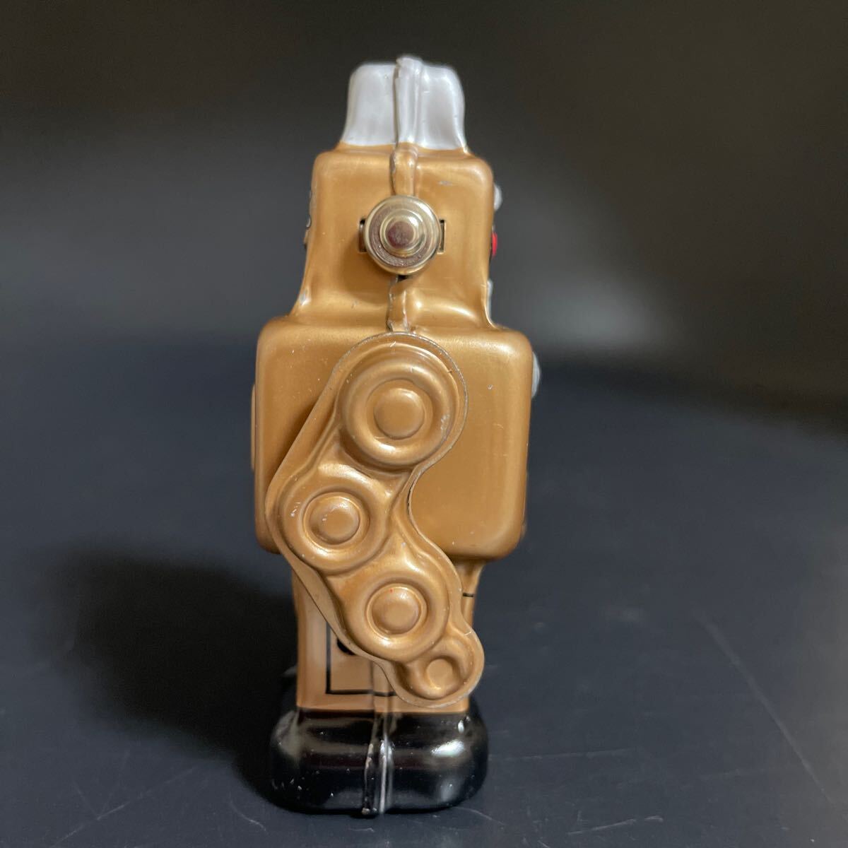  Yonezawa zen мой жестяная пластина переиздание smo- King робот золотой YONEZAWA Wind Up Tin Toy Smoking robot gold жестяная пластина 