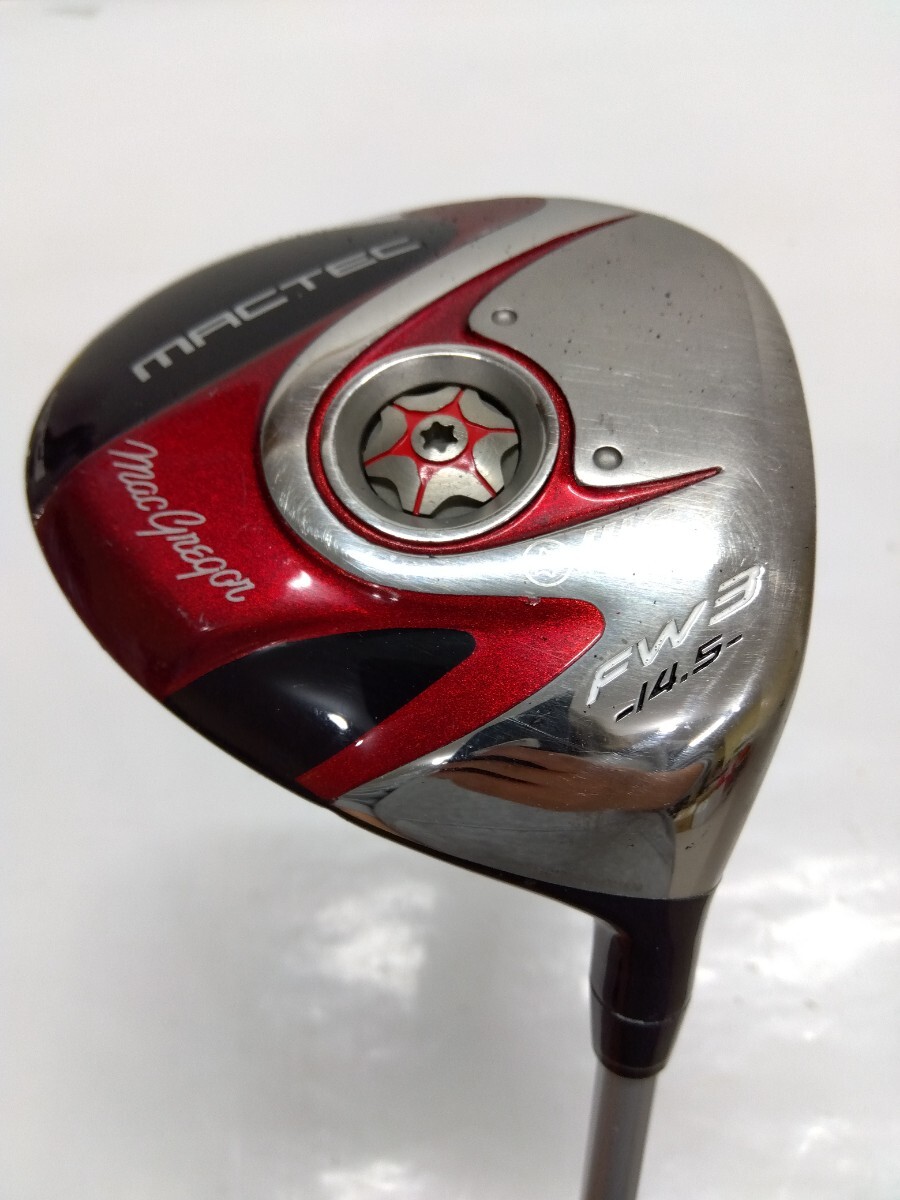 MacGregor MACTEC FW 3W 14.5度 flex:S メンズ右 オリジナルカーボンシャフトフェアウェイウッド マグレガー マックテック_画像1