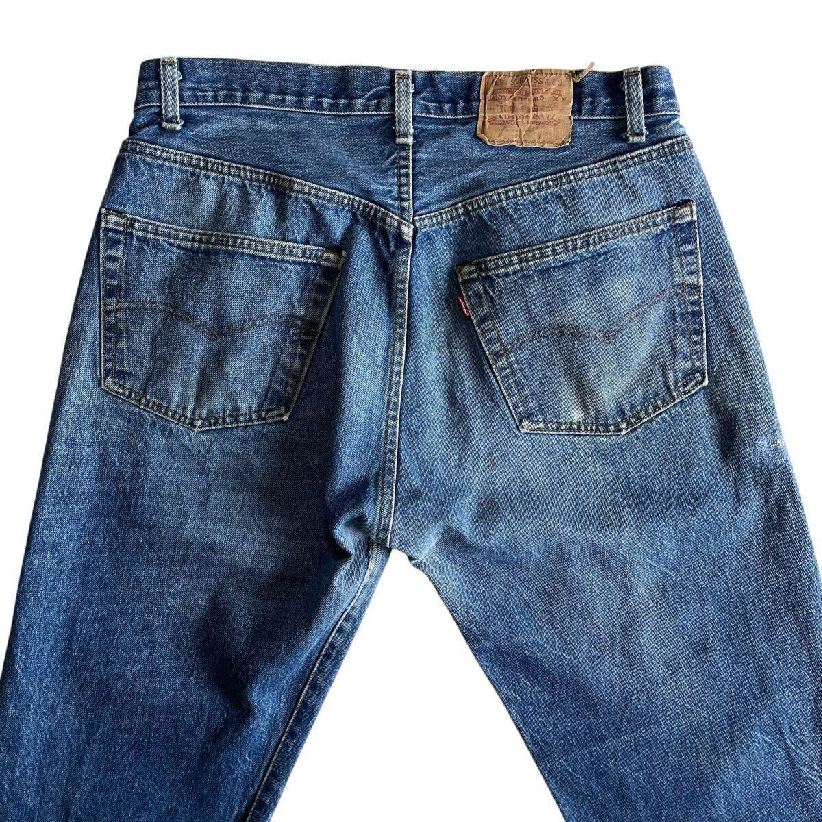 美色☆内股シングル 80s USA製 Levis 501 W38L36 オリジナル