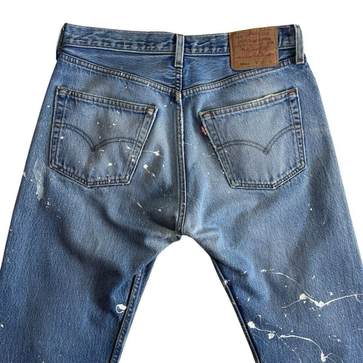ヒゲ美色☆ペンキ USA製 Levis 501 W32L32 ビンテージ ヒゲ美色☆ペンキ USA製 Levis 501 W32L32 ビンテージ
