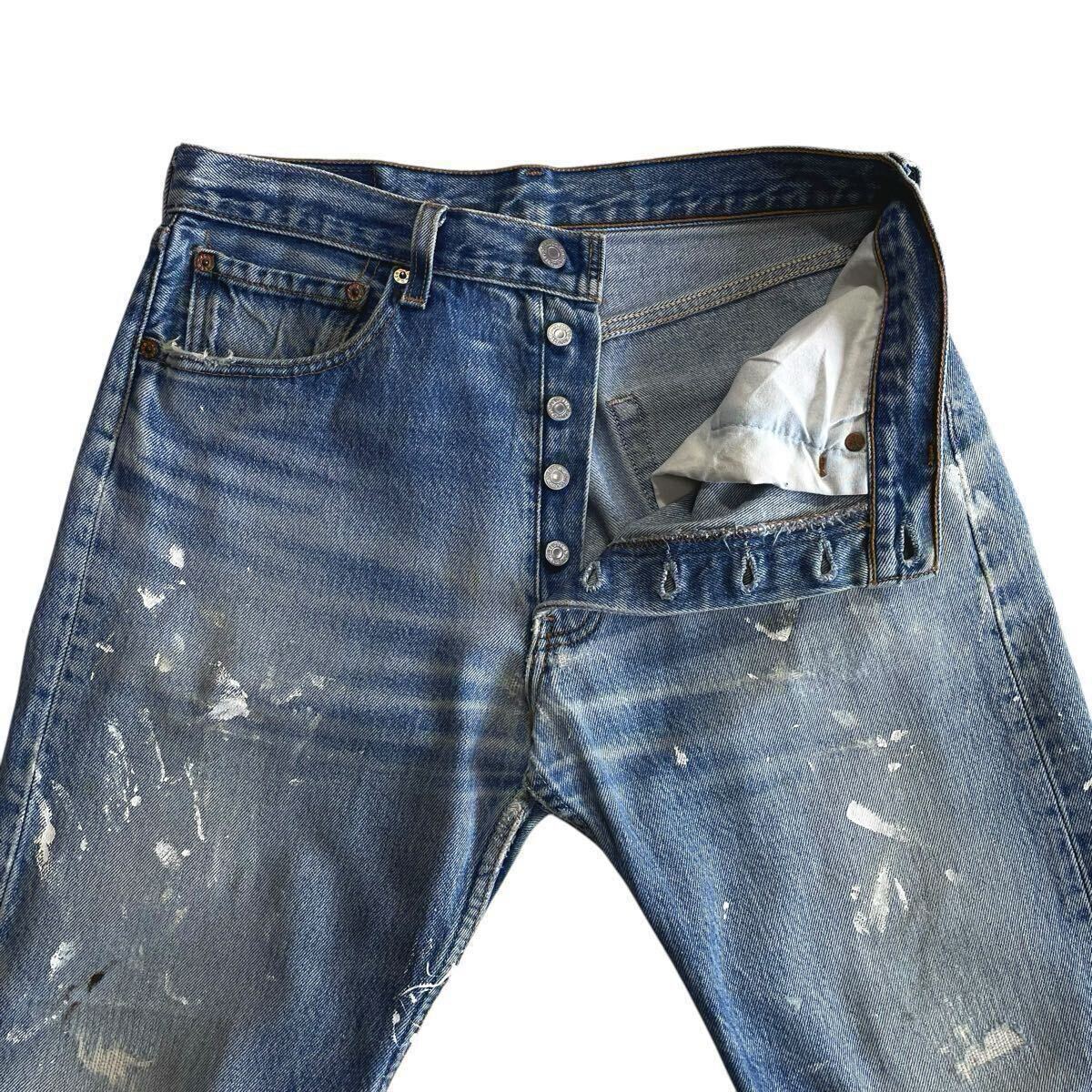 ヒゲ美色☆ペンキ USA製 Levis 501 W32L32 ビンテージ ヒゲ美色☆ペンキ USA製 Levis 501 W32L32 ビンテージ