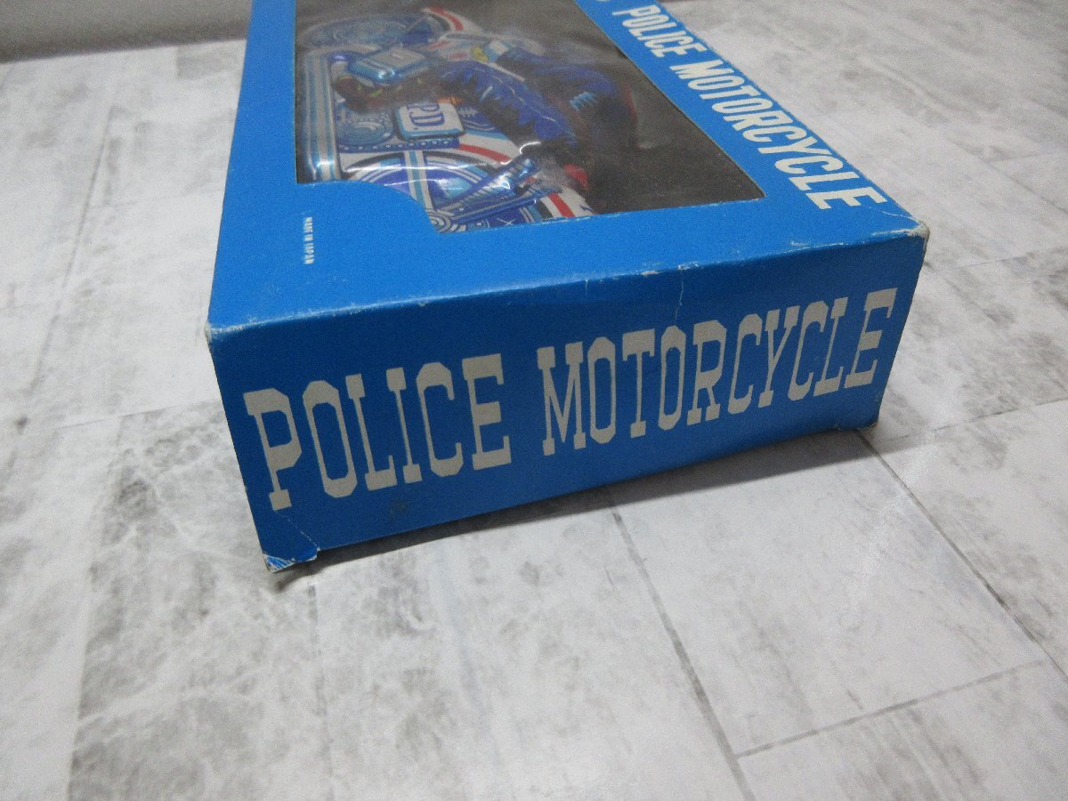 !_yo6 1. мотоцикл фрикцион POLICE MOTORCYCLE Police мотоцикл жестяная пластина полиция [ звезда видеть ]