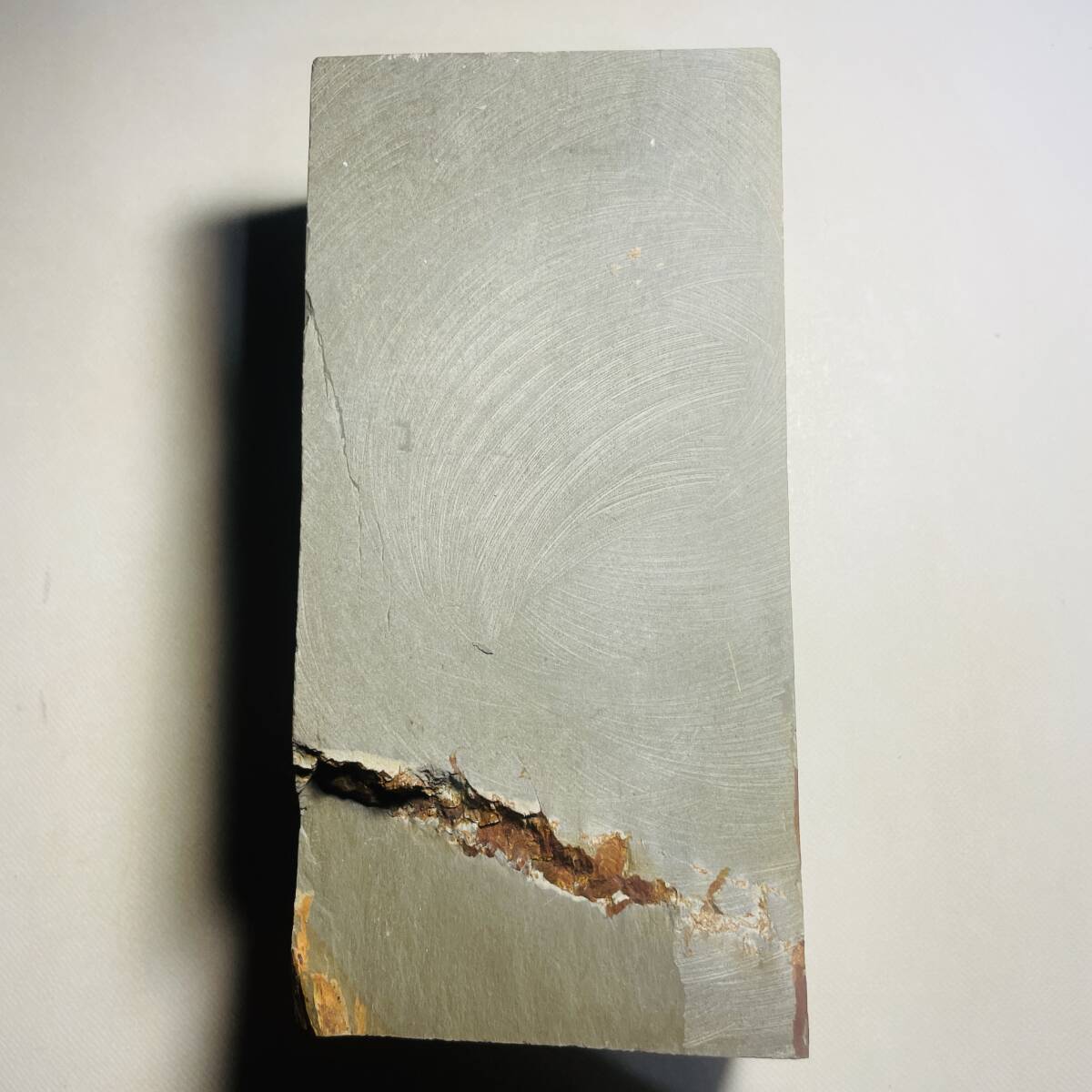 天然砥石 正本山合砥 緑板 極厚品 1957g 仕上げ砥石 / 鉋鑿 天然砥石 正本山合砥 緑板 極厚品 1957g 仕上げ砥石 / 鉋鑿