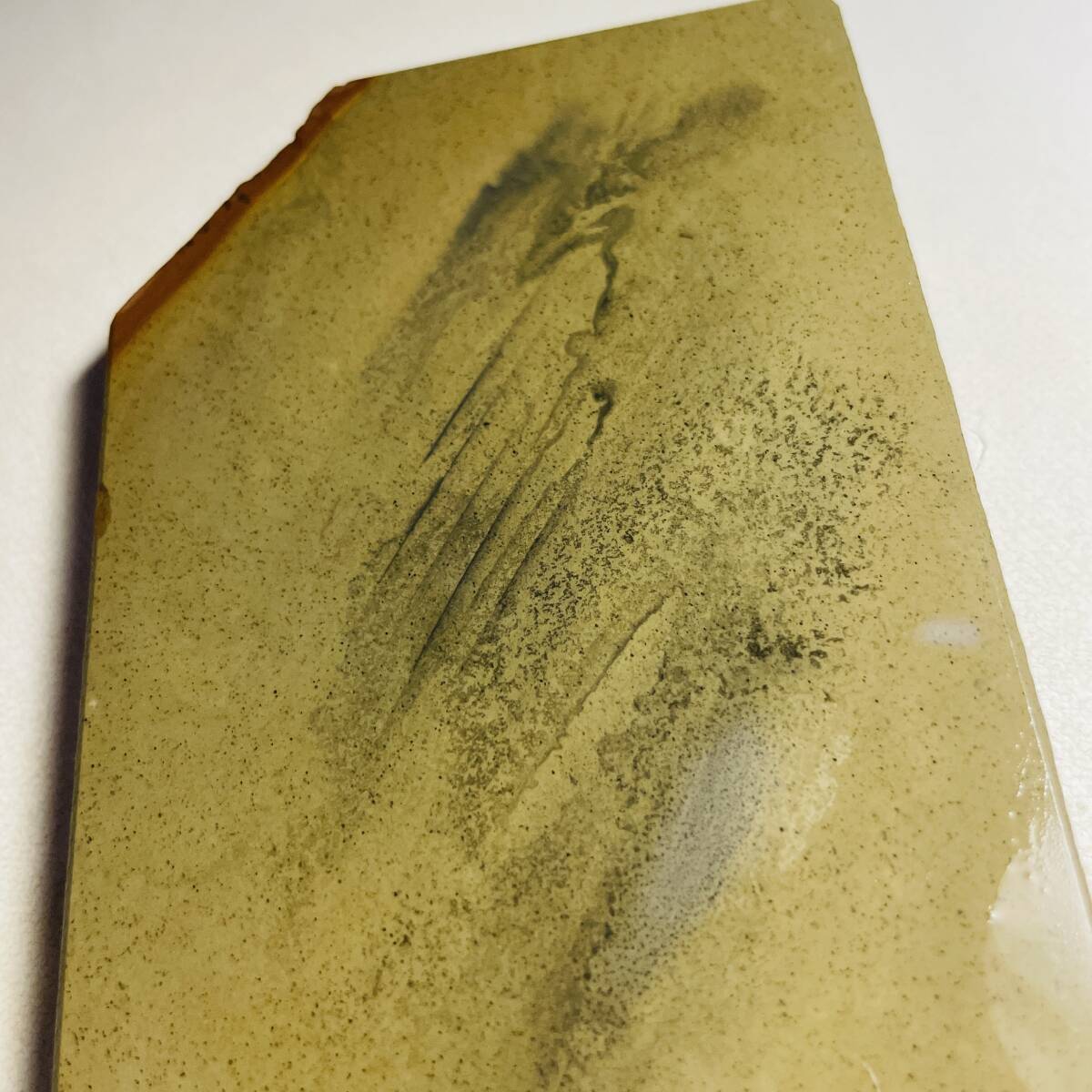 天然砥石 正本山加藤鉱山 中山 黒梨地 266g 仕上げ砥石 /鉋鑿 天然砥石 正本山加藤鉱山 中山 黒梨地 266g 仕上げ砥石 /鉋鑿