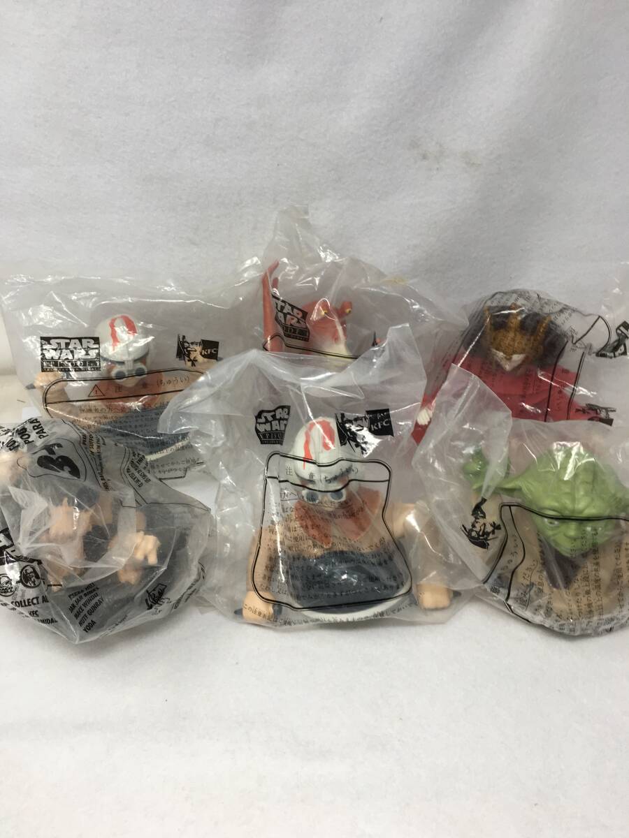 QY-560 未開封 スターウォーズ エピソード1 ファントムメナス ドリンクカップ 6体セット ボトルキャップ フィギュア_画像1